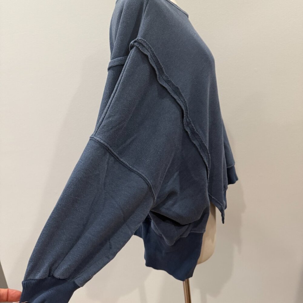 We The Free Camden Navy Oversized NWOT Size XS - Picture 7 of 9